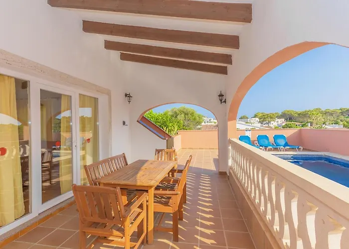 Villa Mares Cala En Porter  con Piscina